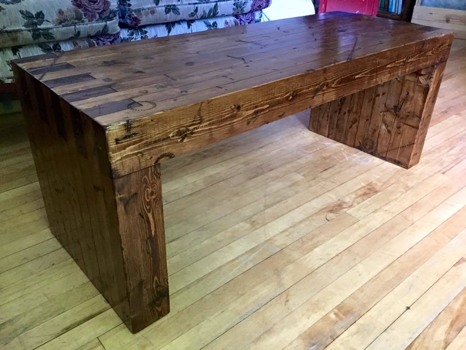 Ana White Modern Slat Top Outdoor Wood Bench (Customized